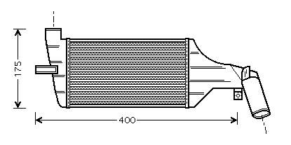 1302413 Opel radiador de intercooler