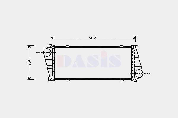 9015010701 Mercedes radiador de intercooler