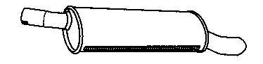 185447 Bosal глушитель, задняя часть