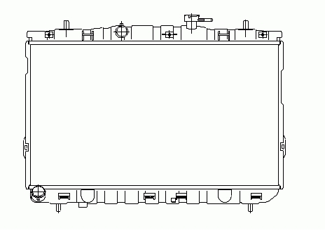 253102D200 HCC radiador de esfriamento de motor