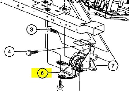 04861430AB Chrysler coxim (suporte dianteiro de motor)