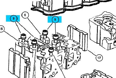 K04720235AD Fiat/Alfa/Lancia parafuso de cabeça de motor (cbc)