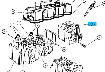 4720671 Chrysler parafuso de cabeça de motor (cbc)