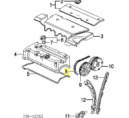 Cadeia do mecanismo de distribuição de gás para Honda Civic (FD1)