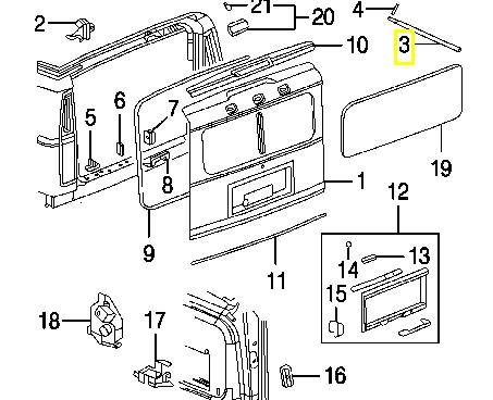 ZS00026 Japan Parts amortecedor de tampa de porta-malas (de 3ª/5ª porta traseira)