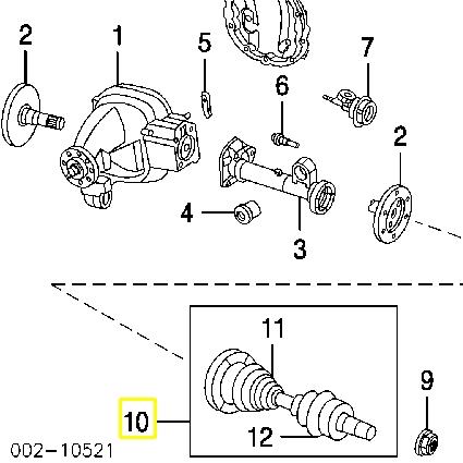 Полуось передняя 5L3Z3B436A Ford