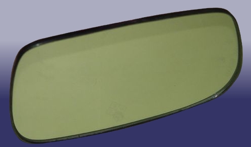 Elemento espelhado do espelho de retrovisão direito para Chery Amulet (A15)