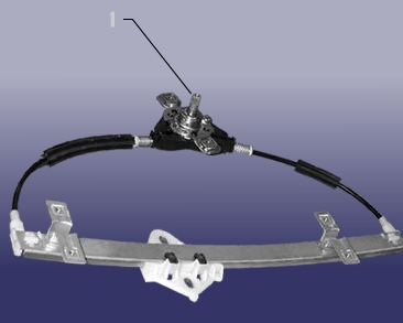 A116204510 Chery mecanismo de acionamento de vidro da porta traseira direita