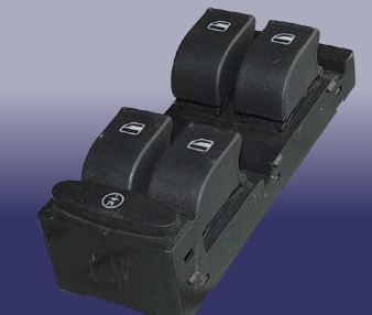 Кнопочный блок управления стеклоподъемником передний левый на Chery Amulet A15