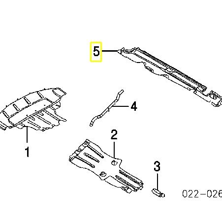 Proteção de motor esquerdo 7L8825211E VAG