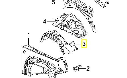  Подкрылок передний правый Jeep Liberty/Cherokee 