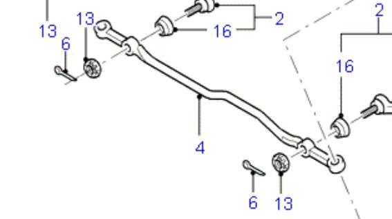 4441377 Ford Тяга рулевая, центральная