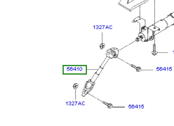 Veio da coluna de direção inferior para Hyundai Tucson (JM)