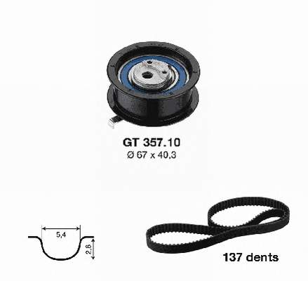 8550500826 Nissan correia do mecanismo de distribuição de gás, kit