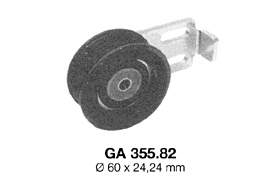 GA35582 SNR rolo de reguladora de tensão da correia de transmissão