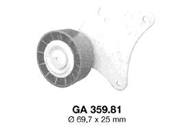 GA35981 SNR rolo parasita da correia de transmissão