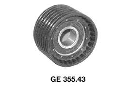 GE355.43 SNR rolo parasita da correia do mecanismo de distribuição de gás