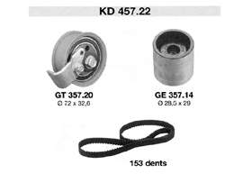 KD457.22 SNR correia do mecanismo de distribuição de gás, kit