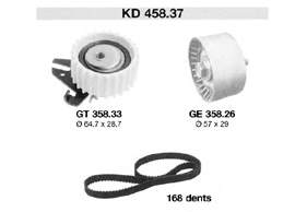 KD458.37 SNR correia do mecanismo de distribuição de gás, kit
