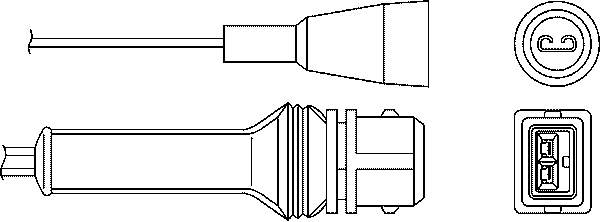 0824010039 Beru sonda lambda, sensor de oxigênio