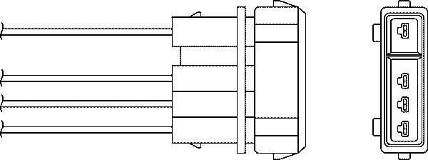 0824010045 Beru sonda lambda, sensor de oxigênio até o catalisador