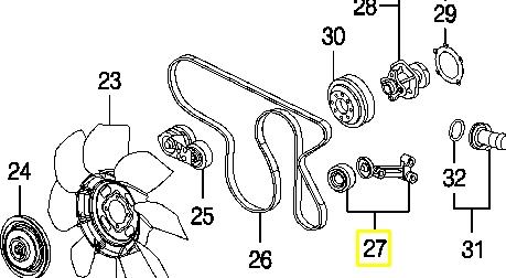 Паразитный ролик 12590963 Opel