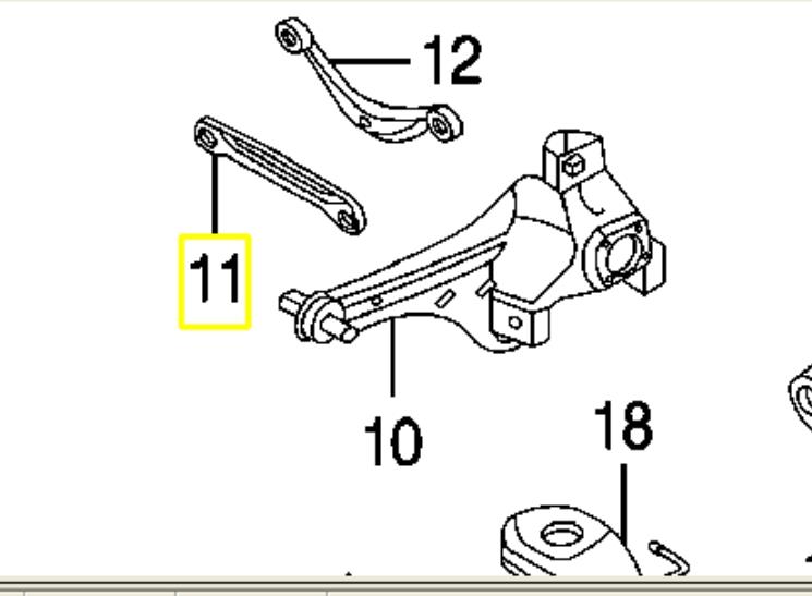 EG2128500B Mazda barra transversal de suspensão traseira