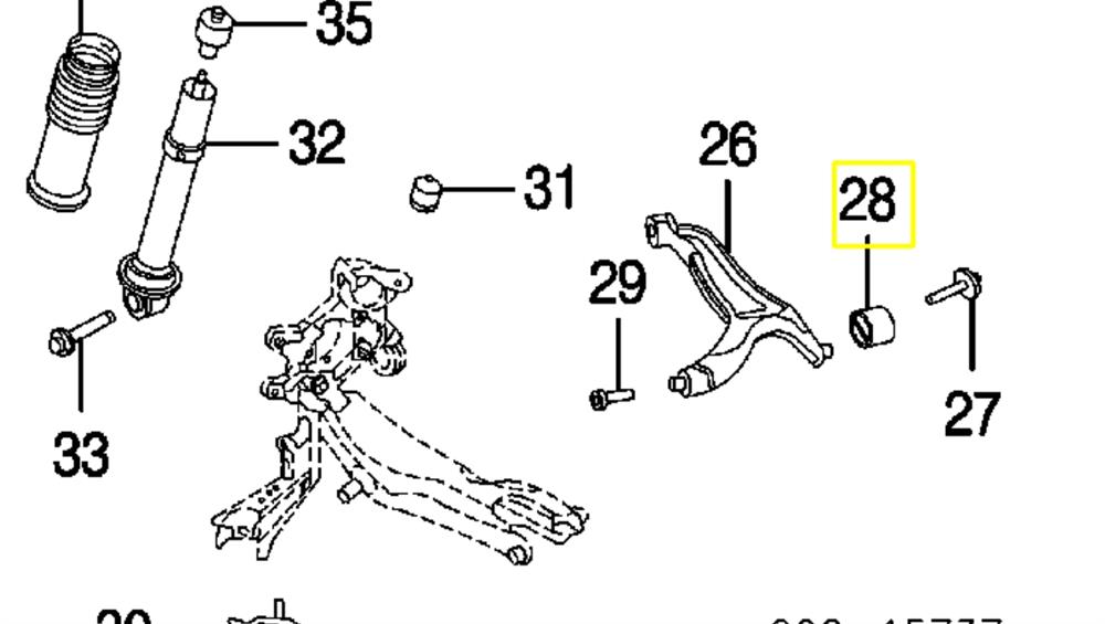 Задний сайлентблок переднего рычага схема