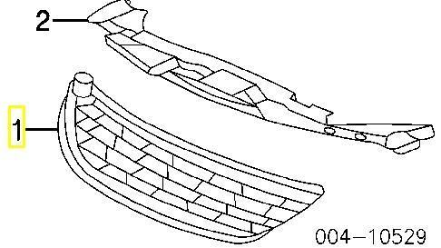 Решетка радиатора 04857934AA Chrysler