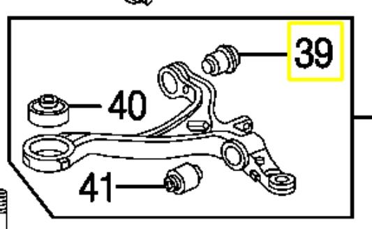 Bloco silencioso dianteiro do braço oscilante inferior para Honda Accord (CL, CM)