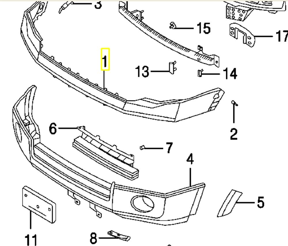 Бампер форд фокус 3 схема
