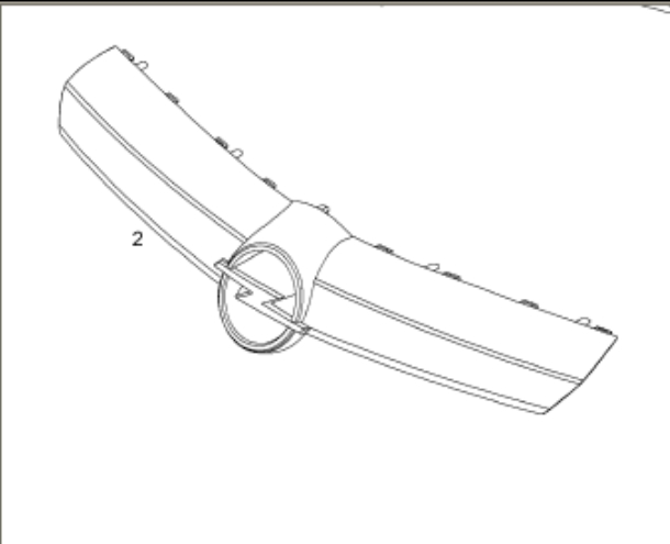 Решетка радиатора 6400633 Opel