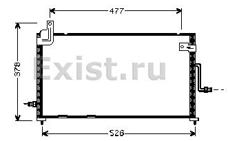 81005044 VAN Wezel radiador de aparelho de ar condicionado