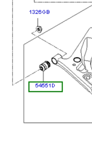 5455107000 Hyundai/Kia bloco silencioso dianteiro do braço oscilante inferior