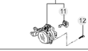 Фара противотуманная правая 8320209001 Ssang Yong