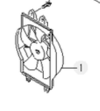 Ventilador elétrico de esfriamento montado (motor + roda de aletas) para SsangYong Musso 