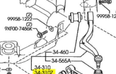 23731 Febi braço oscilante inferior esquerdo de suspensão dianteira