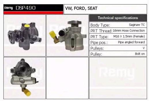 DSP490 Delco Remy bomba da direção hidrâulica assistida