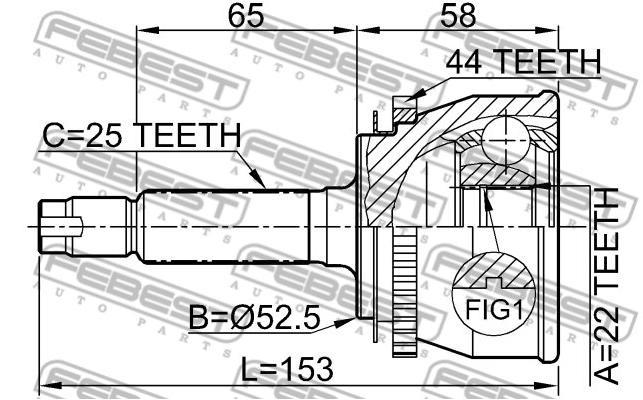 1210012A44 Hyundai/Kia Наружная граната