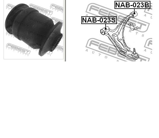 J41016A Japan Cars bloco silencioso dianteiro do braço oscilante inferior