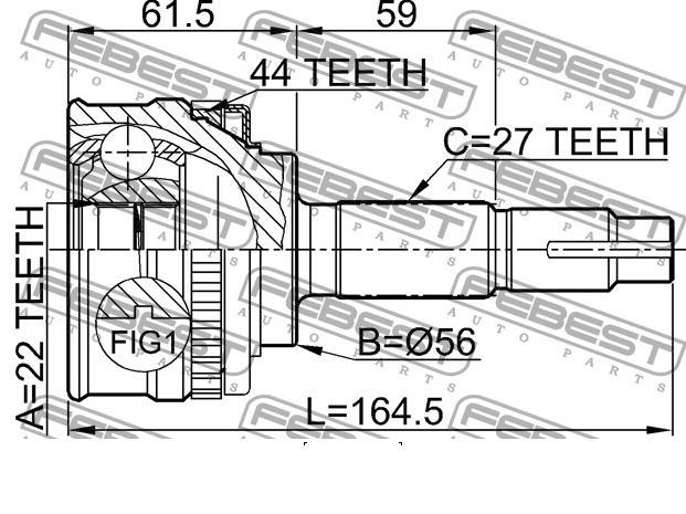 392112F025 Nissan junta homocinética externa dianteira