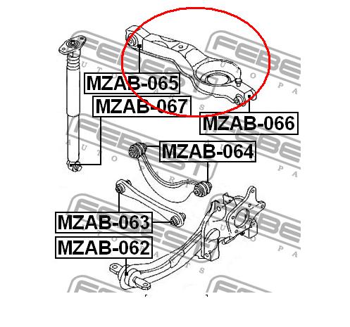 1335249 Ford braço oscilante inferior esquerdo de suspensão traseira/direita