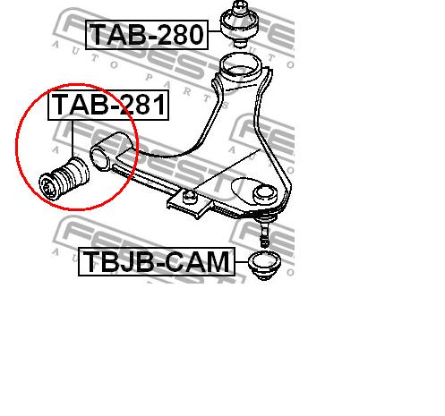 Сайлентблок переднего нижнего рычага 4865487402000 Daihatsu