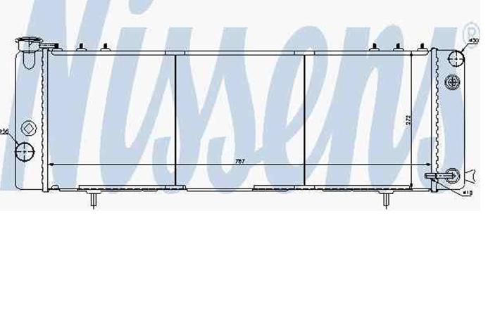 52028537 Chrysler radiador de esfriamento de motor