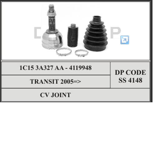 ШРУС наружный передний SS4148 DP Group