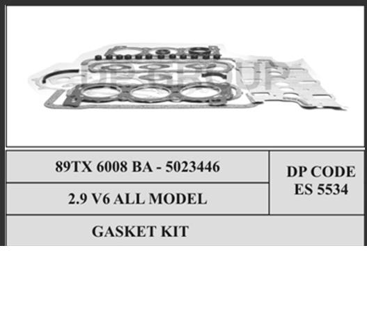 89TX6008BA Ford kit superior de vedantes de motor