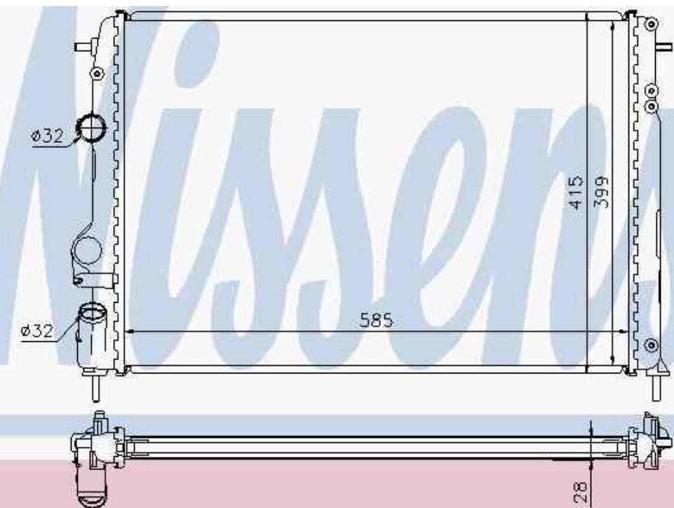 8200189286 Renault (RVI) radiador de esfriamento de motor