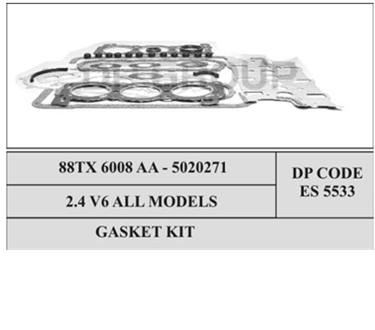 S3107600 Glaser kit de vedantes de motor completo