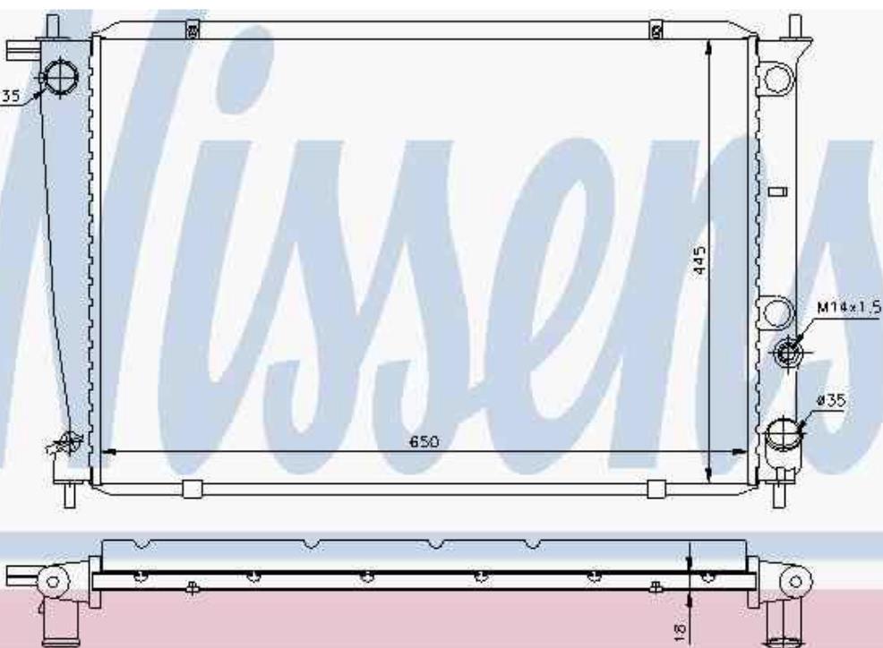 FP 32 A678-AV FPS radiador de esfriamento de motor