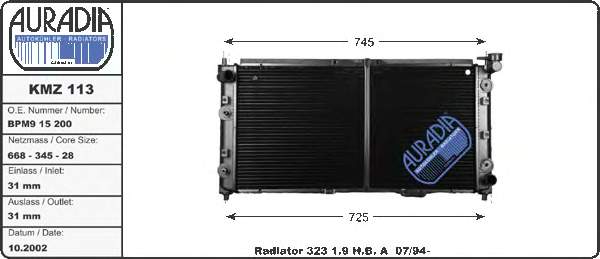 Радиатор охлаждения Polcar 4507085